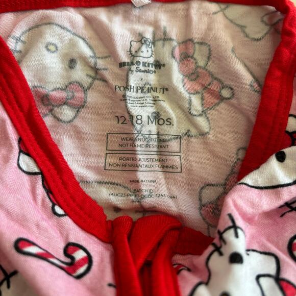 Posh Peanut Hello Kitty Candy Cane Convertible Romper Size 12-18 months VGUC - Picture 2 of 4